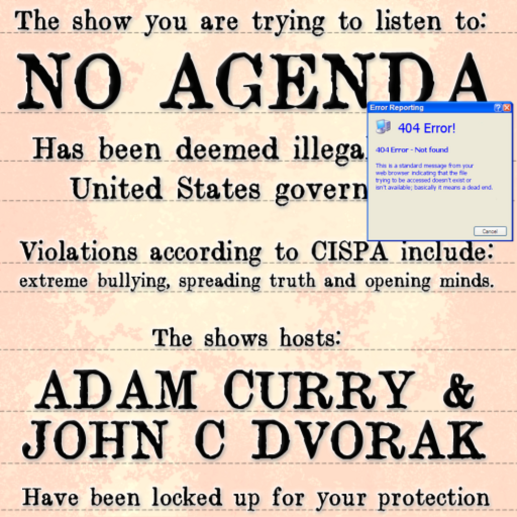 Cover for No Agenda Show 404: Spy in a Bag