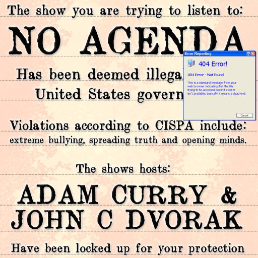 Cover for No Agenda Show 404